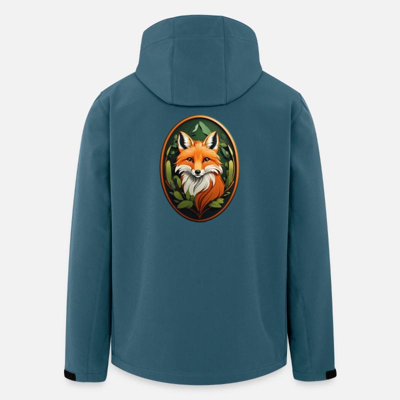 Rotfuchs - Recycelte Männer Softshell-Jacke von Stanley/Stella - Dunkles Petrol