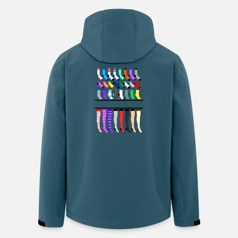 Socken, Strümpfe, Strumpfhosen Logo - Recycelte Männer Softshell-Jacke von Stanley/Stella - Dunkles Petrol
