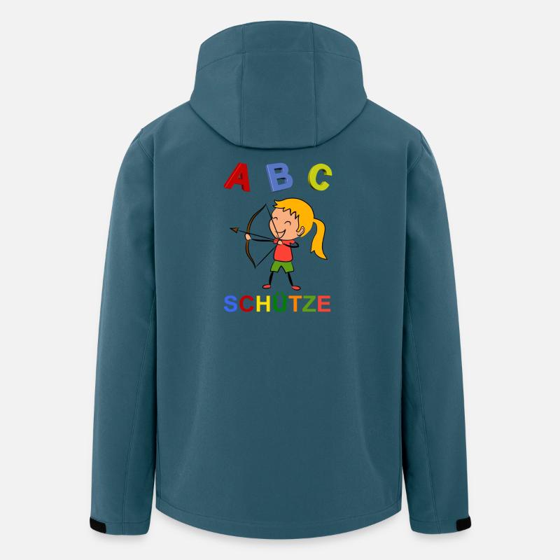 Kind Einschulung - Recycelte Männer Softshell-Jacke von Stanley/Stella - Dunkles Petrol