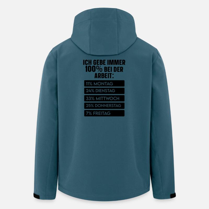 Schwarzes Quadrat Minimal - Recycelte Männer Softshell-Jacke von Stanley/Stella - Dunkles Petrol