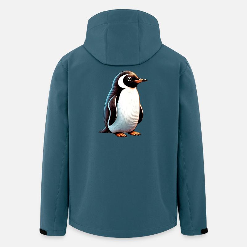 Pinguin - Recycelte Männer Softshell-Jacke von Stanley/Stella - Dunkles Petrol