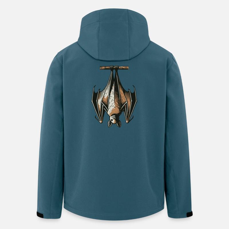 Chauve-souris - Veste softshell homme en polyester recyclé Stanley/Stella - bleu pétrole foncé