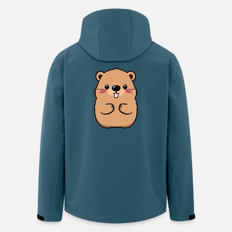 Murmeltier - Recycelte Männer Softshell-Jacke von Stanley/Stella - Dunkles Petrol