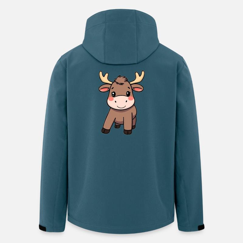 Elch - Recycelte Männer Softshell-Jacke von Stanley/Stella - Dunkles Petrol