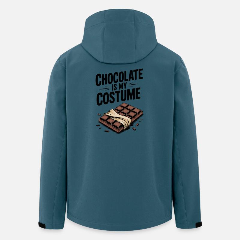 Schokolade ist mein Kostüm - Recycelte Männer Softshell-Jacke von Stanley/Stella - Dunkles Petrol