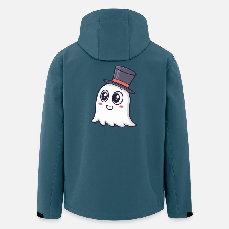 Schicker Ghost Zylinder - Recycelte Männer Softshell-Jacke von Stanley/Stella - Dunkles Petrol