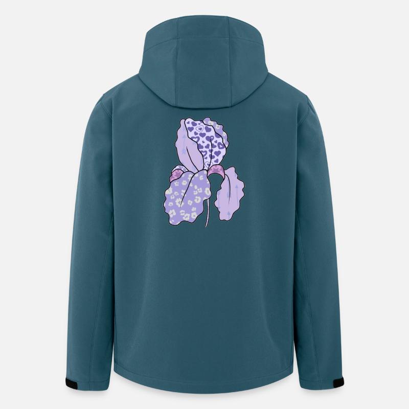 Bunte_Iris - Recycelte Männer Softshell-Jacke von Stanley/Stella - Dunkles Petrol