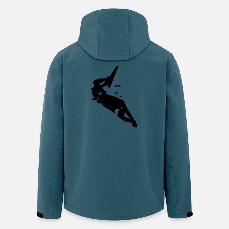 Taucher - Recycelte Männer Softshell-Jacke von Stanley/Stella - Dunkles Petrol