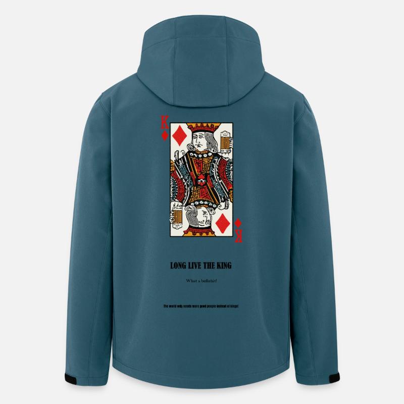 No Kings - Recycelte Männer Softshell-Jacke von Stanley/Stella - Dunkles Petrol