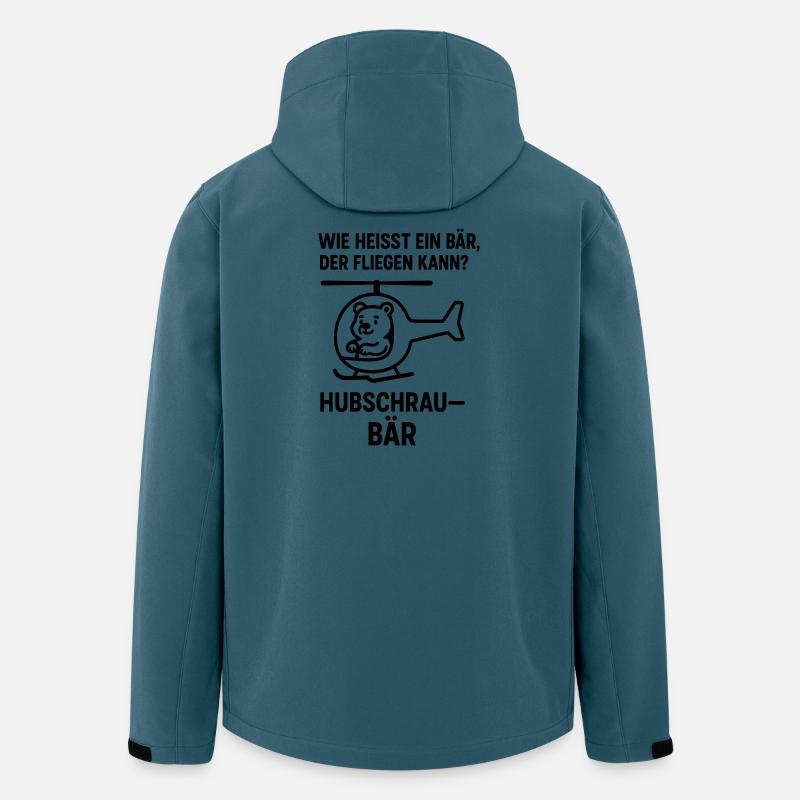 hubschraubär kinder witz - Recycelte Männer Softshell-Jacke von Stanley/Stella - Dunkles Petrol