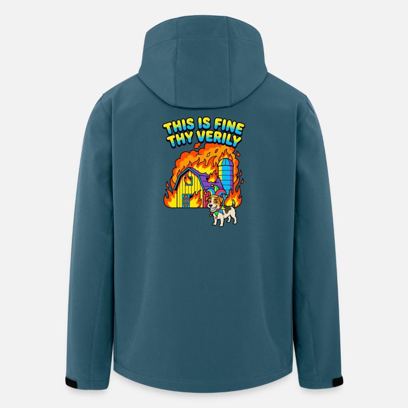 This Is Fine Thy Verily - Men’s Recycled Softshell Jacket by Stanley/Stella - stargazer