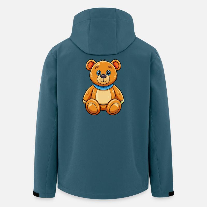 Teddybär - Recycelte Männer Softshell-Jacke von Stanley/Stella - Dunkles Petrol