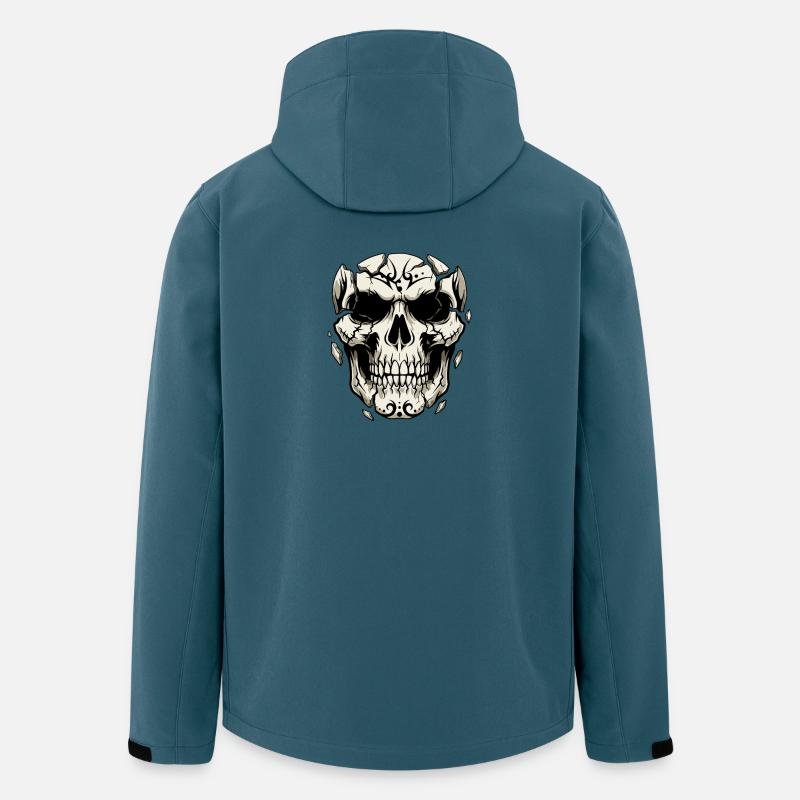 Splintering Skull – Gothic Graphics - Men’s Recycled Softshell Jacket by Stanley/Stella - stargazer