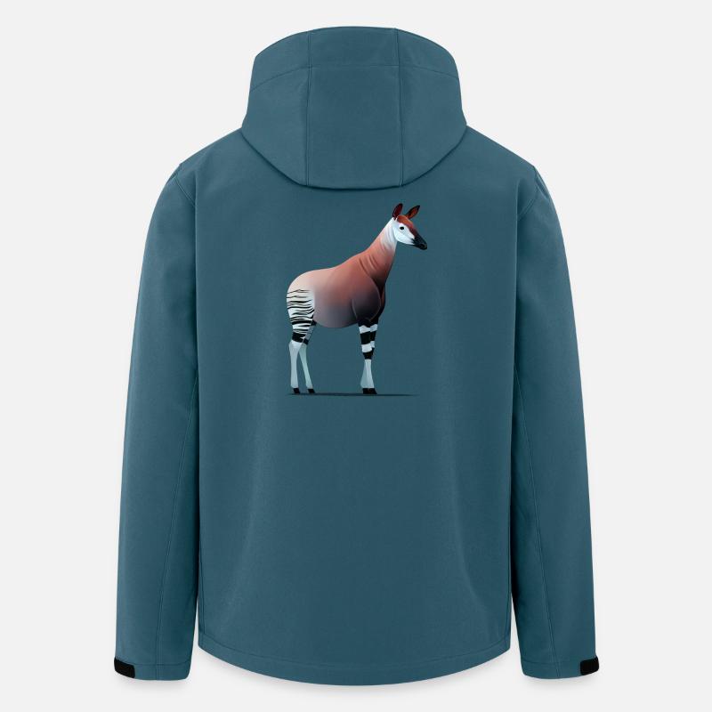 Okapi - Stanley/Stella herre softshelljakke i genanvendt polyester Discoverer - mørk petrol