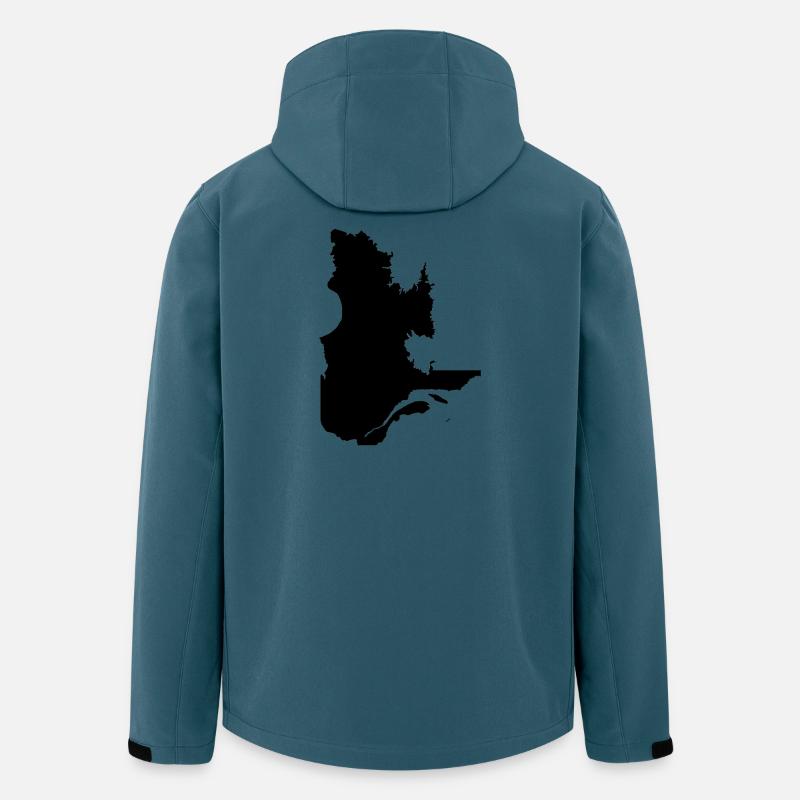 Quebec Map - Men’s Recycled Softshell Jacket by Stanley/Stella - stargazer