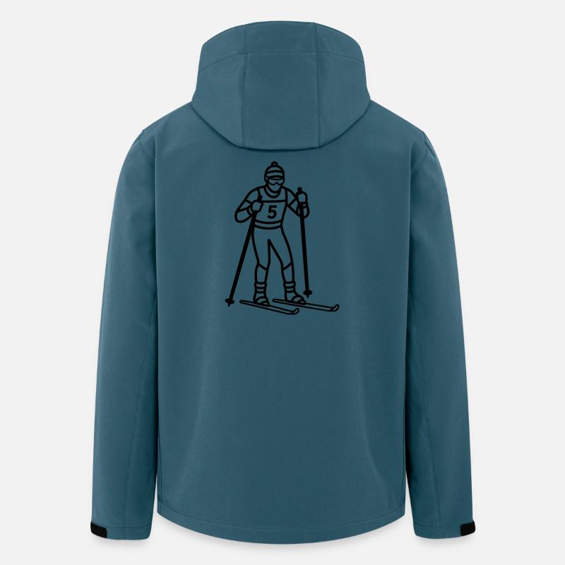 Langlauf - Recycelte Männer Softshell-Jacke von Stanley/Stella - Dunkles Petrol