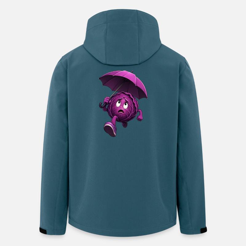Red cabbage with umbrella - Men’s Recycled Softshell Jacket by Stanley/Stella - stargazer