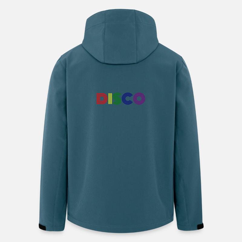 Disco Neon Streifen Retro - Recycelte Männer Softshell-Jacke von Stanley/Stella - Dunkles Petrol