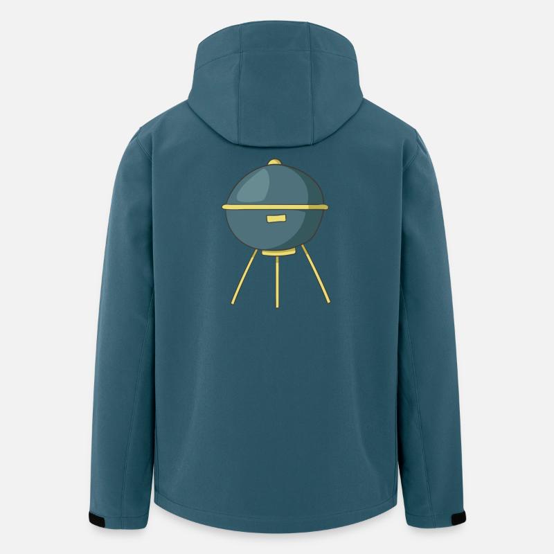 Grill - Recycelte Männer Softshell-Jacke von Stanley/Stella - Dunkles Petrol