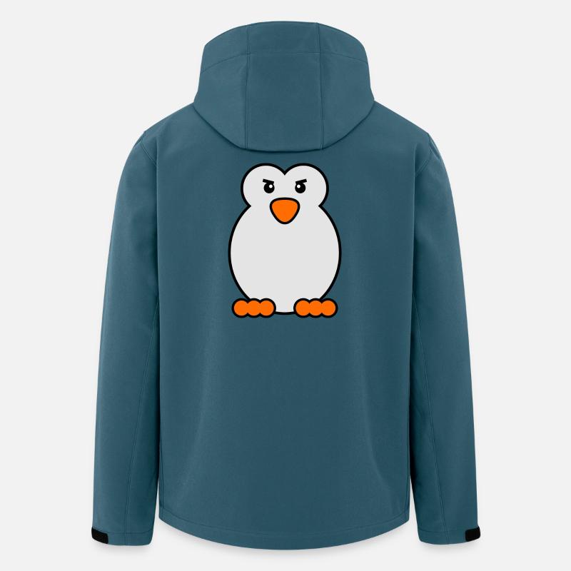Pinguin Vogel Tier Antarktis Kälte Südpol - Recycelte Männer Softshell-Jacke von Stanley/Stella - Dunkles Petrol