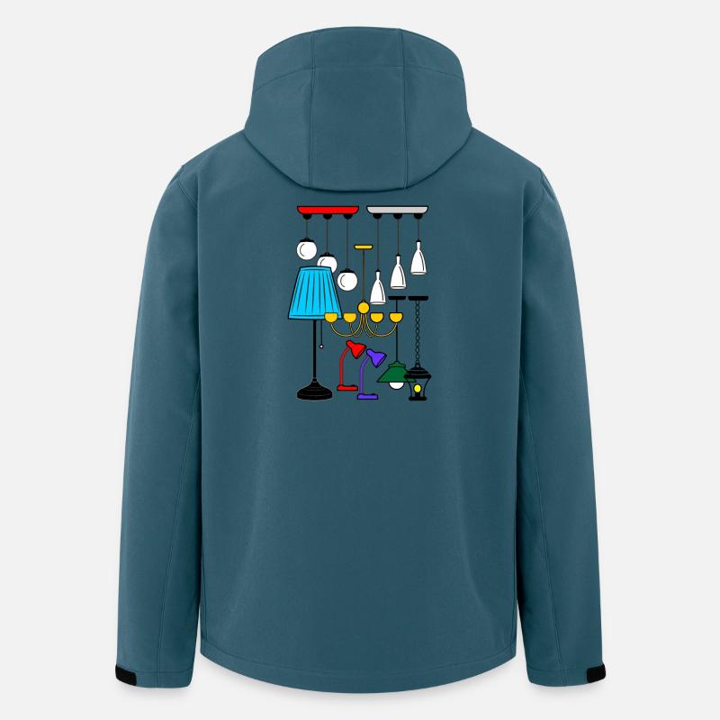 Beleuchtung Lampen Shop - Recycelte Männer Softshell-Jacke von Stanley/Stella - Dunkles Petrol