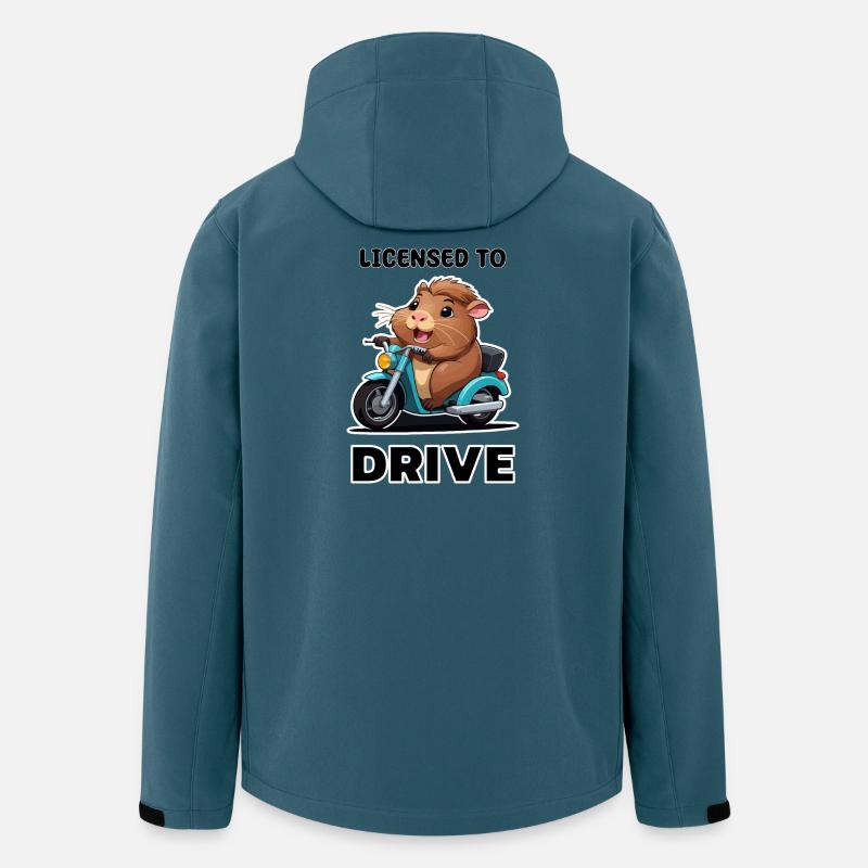 Führerschein bestanden - Recycelte Männer Softshell-Jacke von Stanley/Stella - Dunkles Petrol