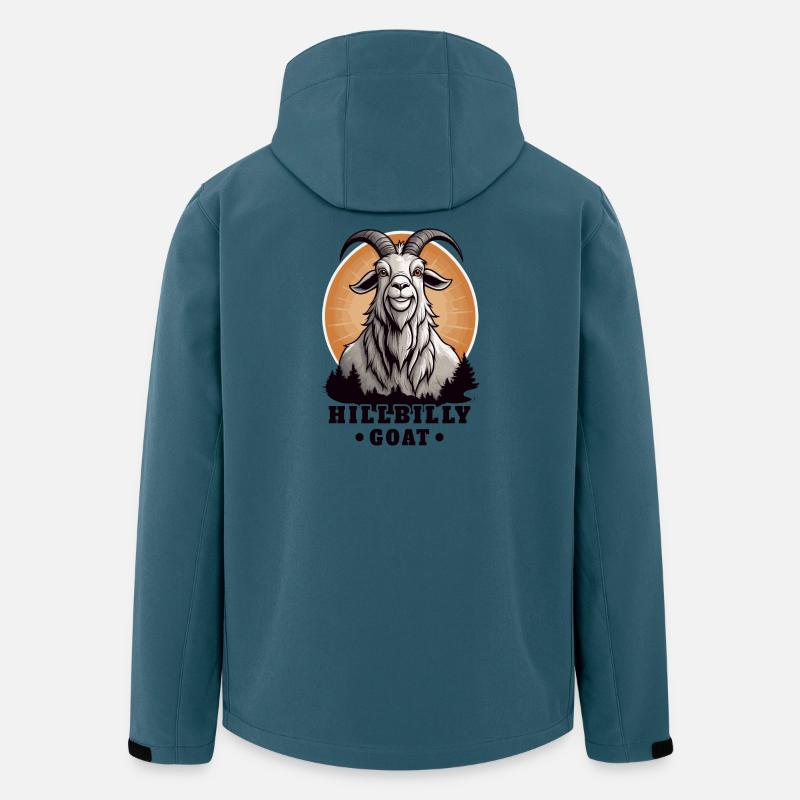 Hillbilly Ziegenbock - Recycelte Männer Softshell-Jacke von Stanley/Stella - Dunkles Petrol