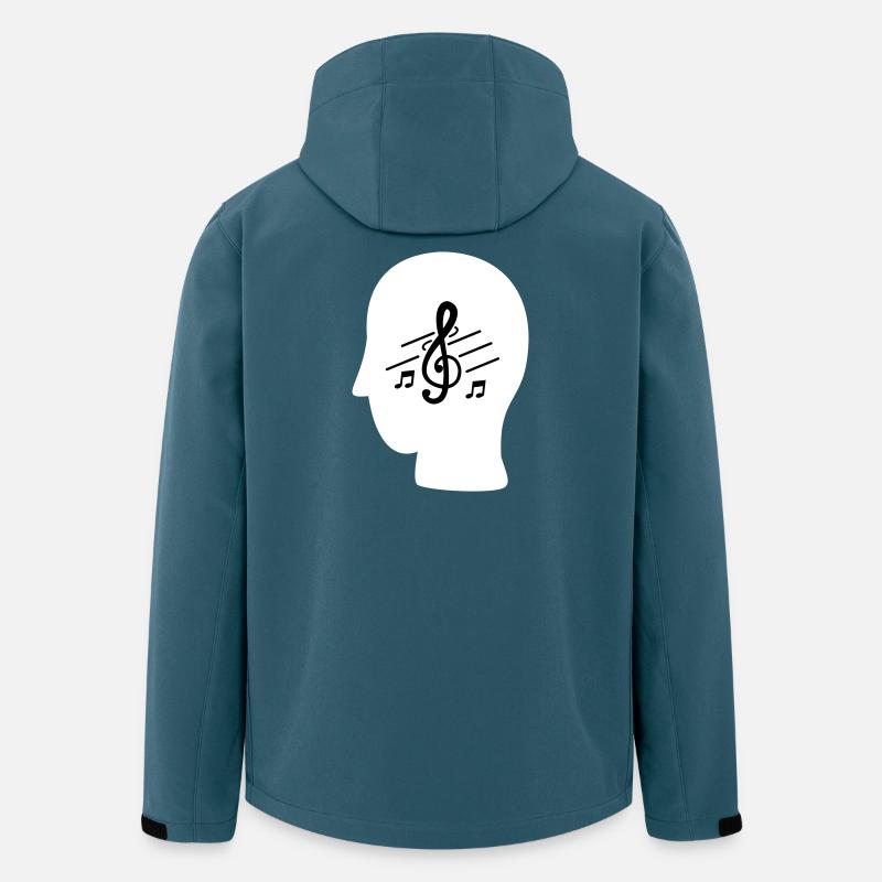 MUSIC IN MY MIND - Recycelte Männer Softshell-Jacke von Stanley/Stella - Dunkles Petrol