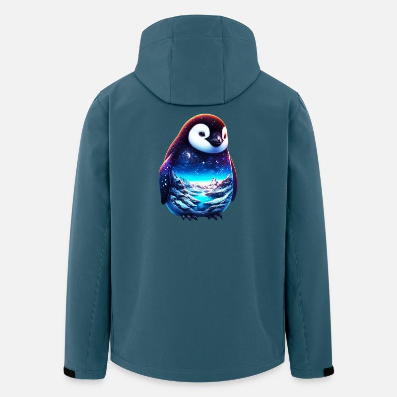 Pinguin - Recycelte Männer Softshell-Jacke von Stanley/Stella - Dunkles Petrol