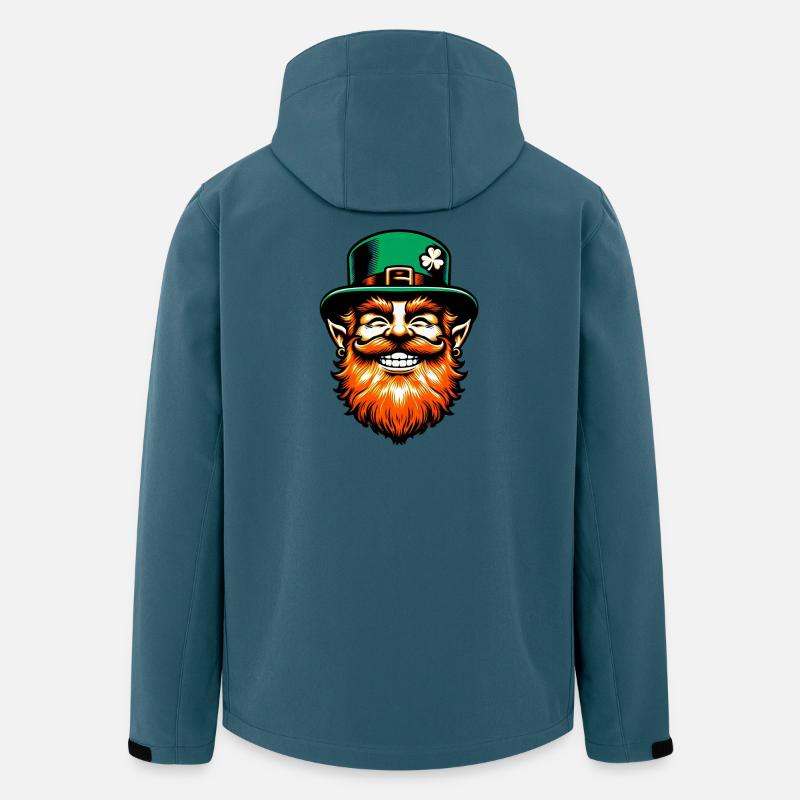 Irischer Kobold Irland - Recycelte Männer Softshell-Jacke von Stanley/Stella - Dunkles Petrol