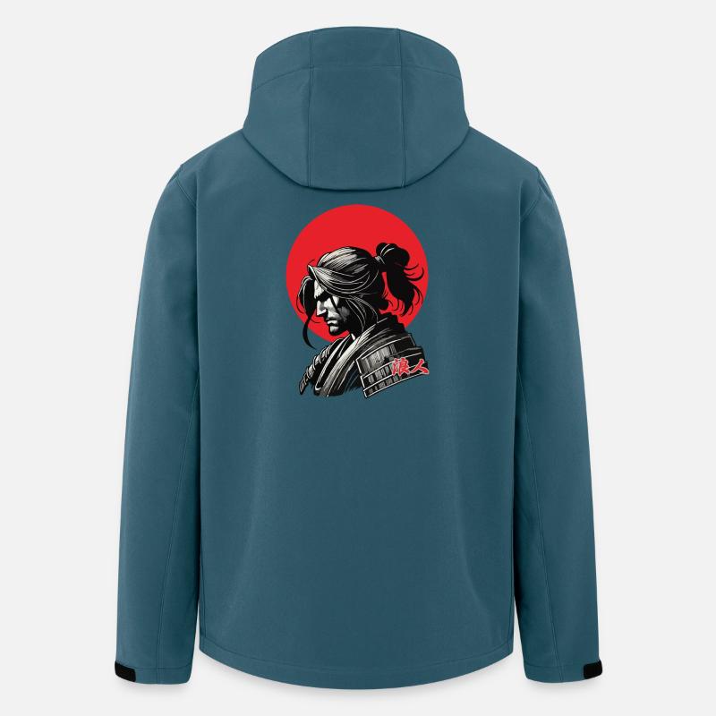 Ronin Krieger - Recycelte Männer Softshell-Jacke von Stanley/Stella - Dunkles Petrol