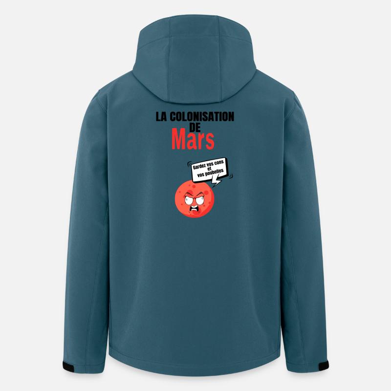 Die Besiedlung des März - Recycelte Männer Softshell-Jacke von Stanley/Stella - Dunkles Petrol