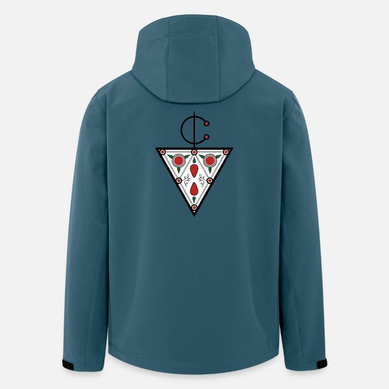 Berber Tazerzit Schild von Helfspawn - Recycelte Männer Softshell-Jacke von Stanley/Stella - Dunkles Petrol