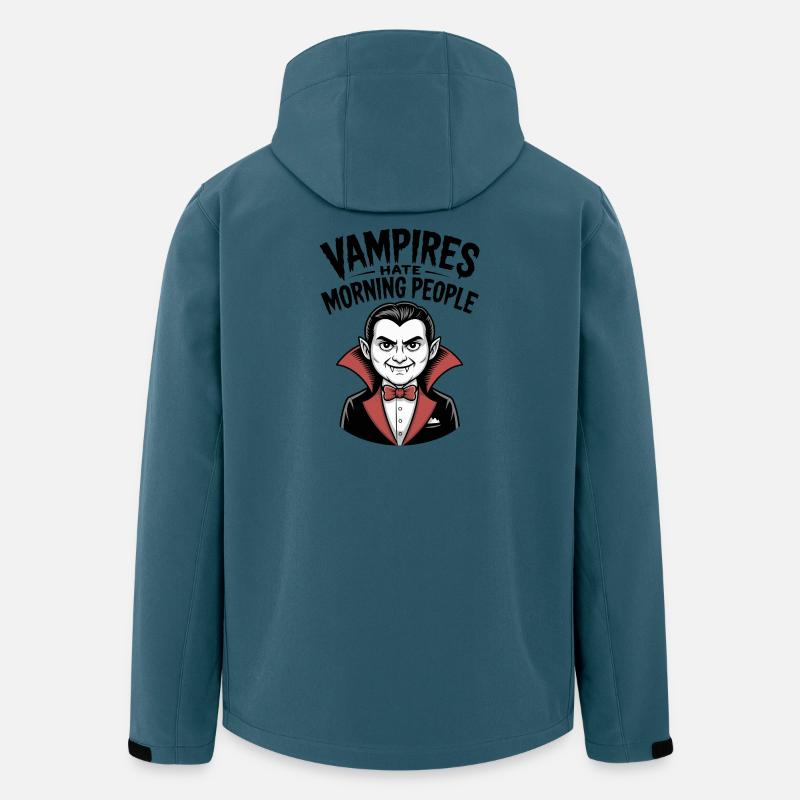 Vampire hassen Morgenmenschen - Recycelte Männer Softshell-Jacke von Stanley/Stella - Dunkles Petrol