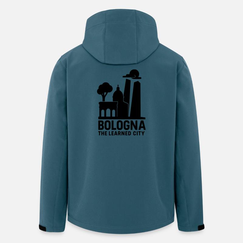 Bologna Italien Silhouette - Recycelte Männer Softshell-Jacke von Stanley/Stella - Dunkles Petrol