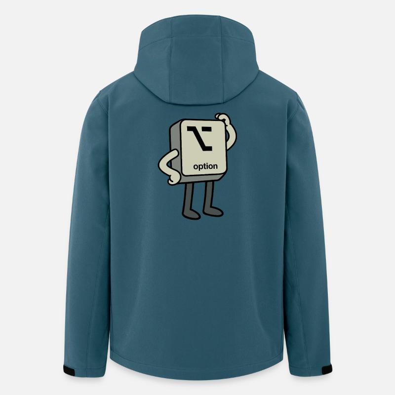 Option-Button - Recycelte Männer Softshell-Jacke von Stanley/Stella - Dunkles Petrol