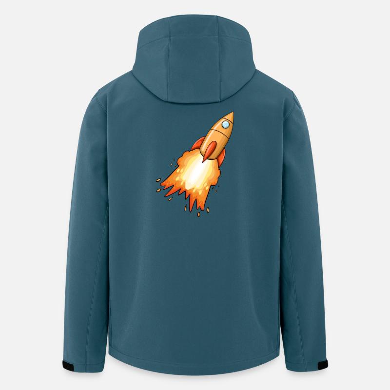 Rakete - Recycelte Männer Softshell-Jacke von Stanley/Stella - Dunkles Petrol