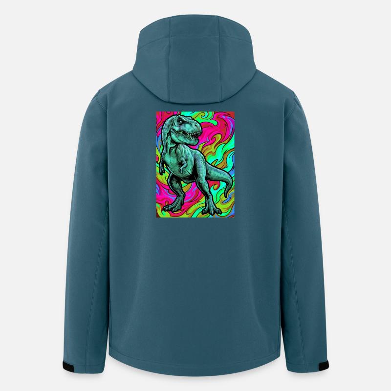 Dinosaurier - Recycelte Männer Softshell-Jacke von Stanley/Stella - Dunkles Petrol