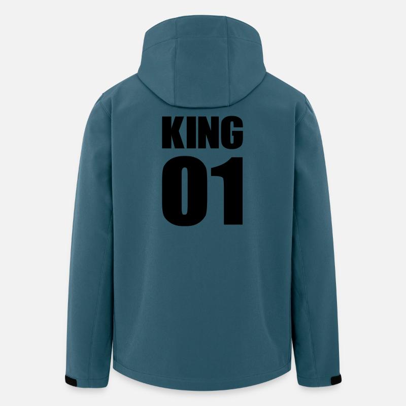 king_01 - Recycelte Männer Softshell-Jacke von Stanley/Stella - Dunkles Petrol