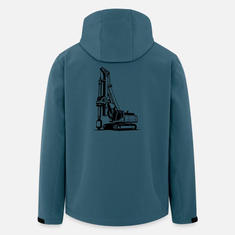 Pile Driver - Recycelte Männer Softshell-Jacke von Stanley/Stella - Dunkles Petrol