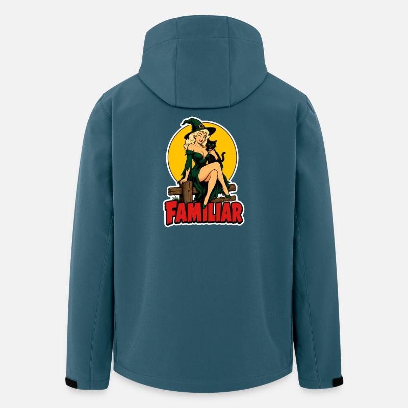 Familiar Retro Pinup Witch - Men’s Recycled Softshell Jacket by Stanley/Stella - stargazer