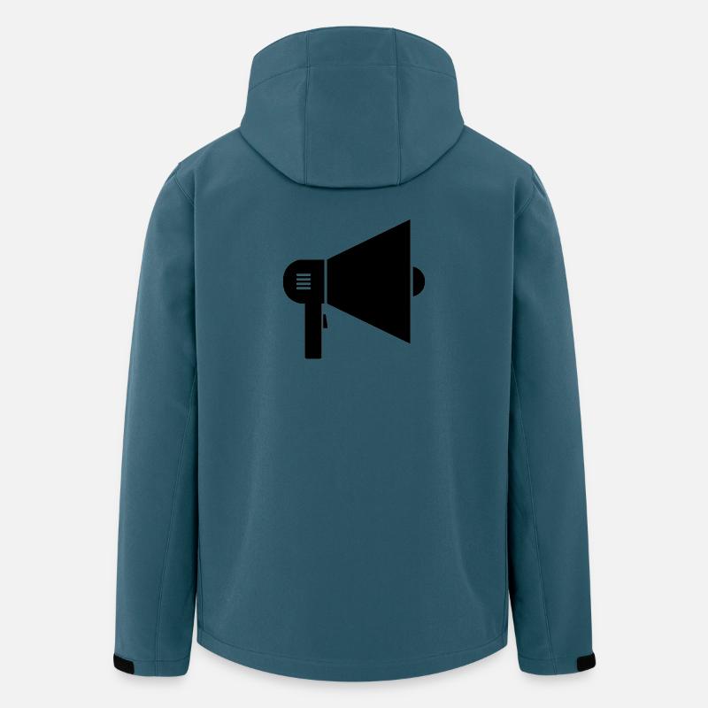 Megafon - Recycelte Männer Softshell-Jacke von Stanley/Stella - Dunkles Petrol