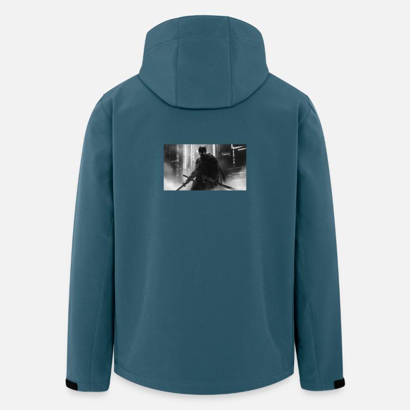 Urbaner Samurai im schwarzen Schatten - Recycelte Männer Softshell-Jacke von Stanley/Stella - Dunkles Petrol