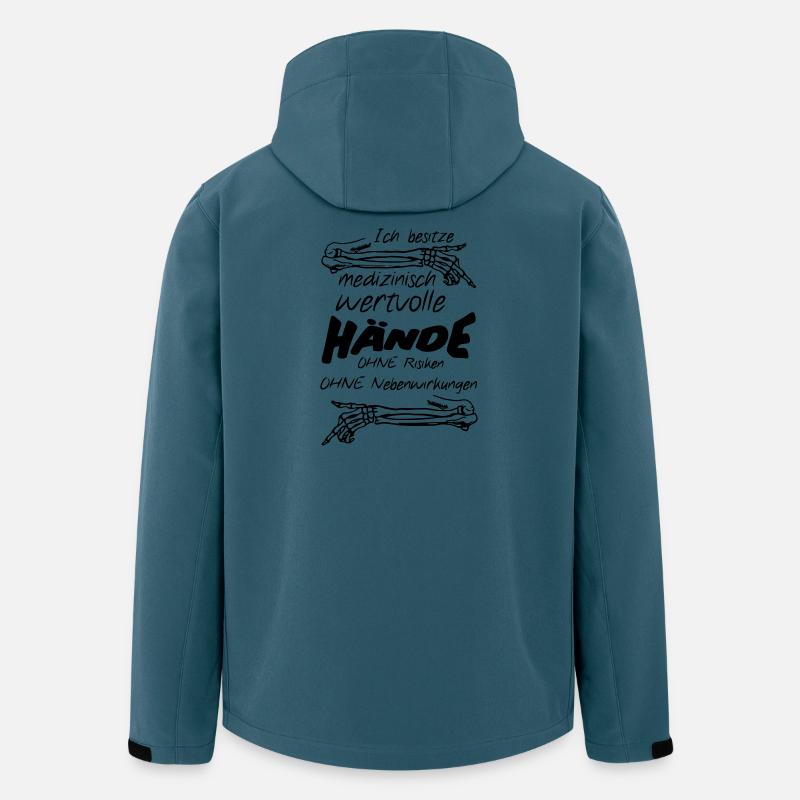 Medizinisch wertvolle Hände Geschenk Medizin - Recycelte Männer Softshell-Jacke von Stanley/Stella - Dunkles Petrol
