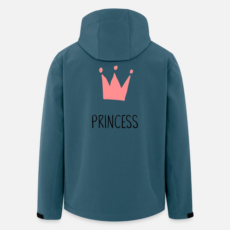 Princess Prinzessin Krone Geschenk - Recycelte Männer Softshell-Jacke von Stanley/Stella - Dunkles Petrol