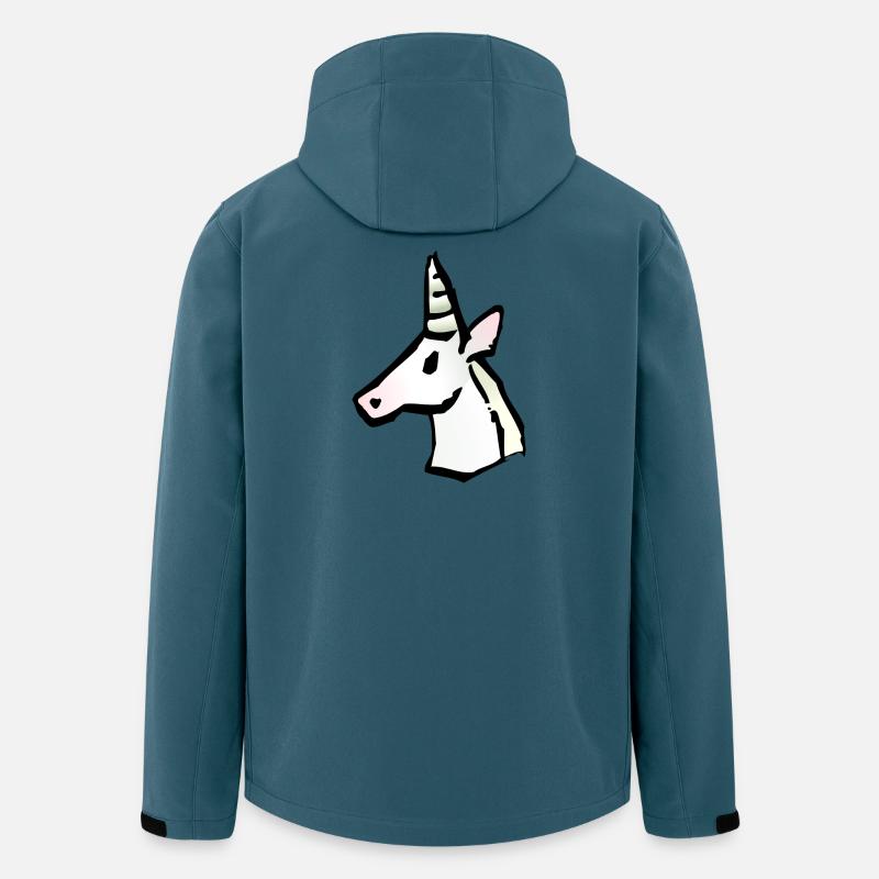 Einhorn - Recycelte Männer Softshell-Jacke von Stanley/Stella - Dunkles Petrol