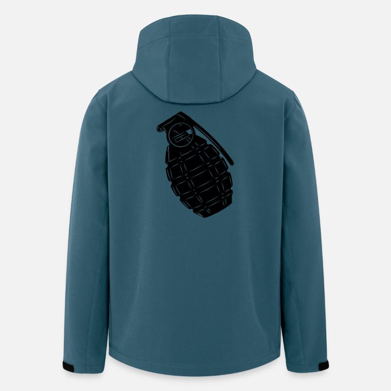 Handgranate - Recycelte Männer Softshell-Jacke von Stanley/Stella - Dunkles Petrol