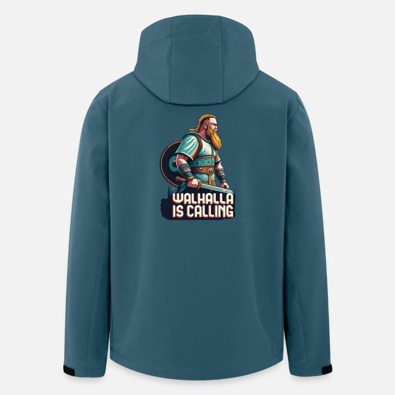 Walhalla ruft - Recycelte Männer Softshell-Jacke von Stanley/Stella - Dunkles Petrol