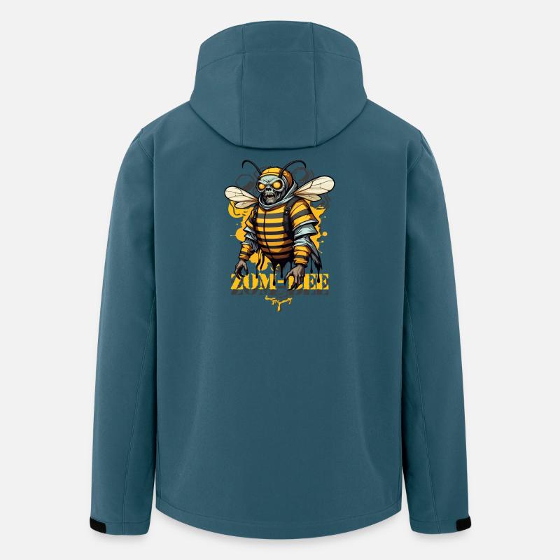 Coole Zombie Biene - Recycelte Männer Softshell-Jacke von Stanley/Stella - Dunkles Petrol
