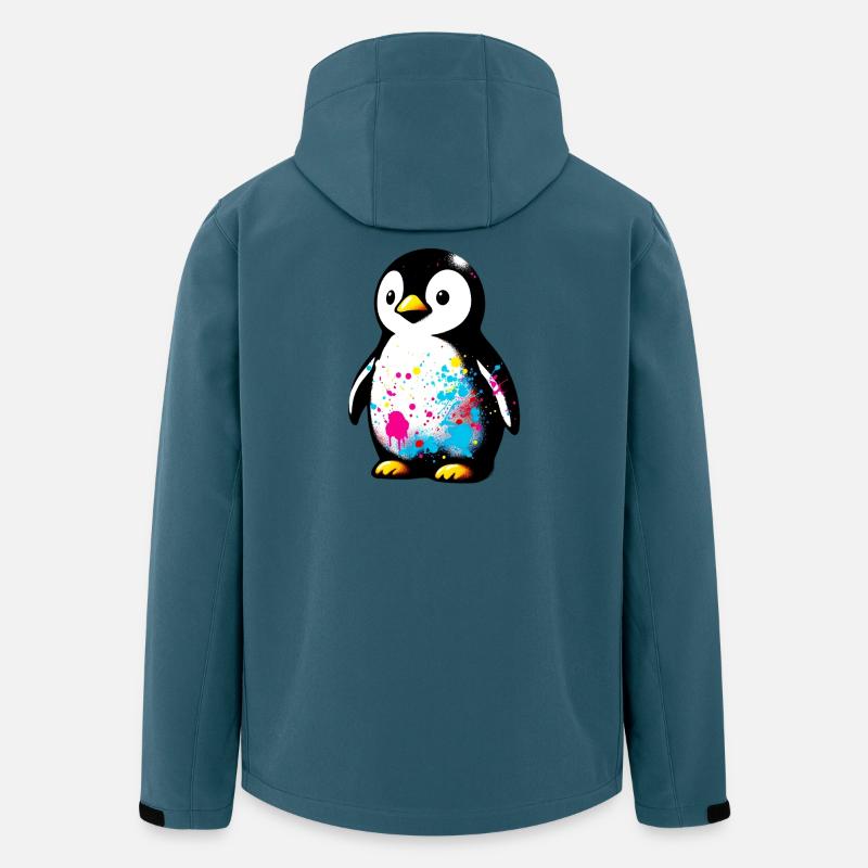 Pinguin - Recycelte Männer Softshell-Jacke von Stanley/Stella - Dunkles Petrol